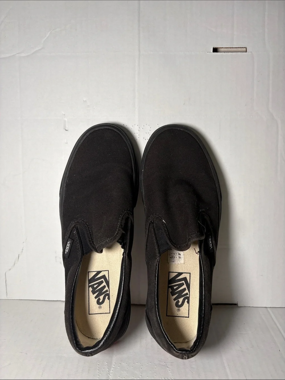 Vans Slip-On Canvas Shoes in Black Size 6